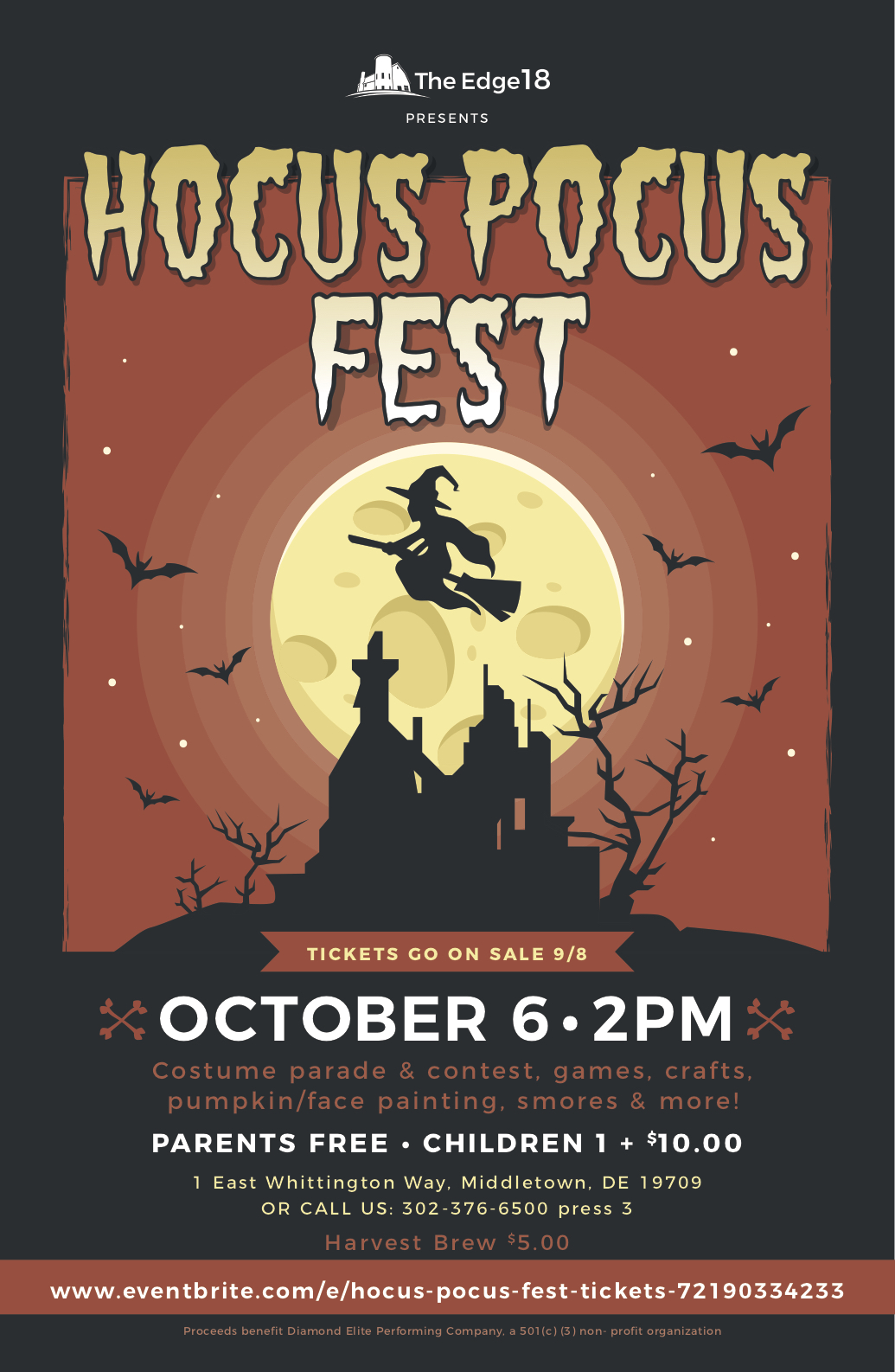 Hocus Pocus Fest - The Edge 18, the place to be in Middletown.